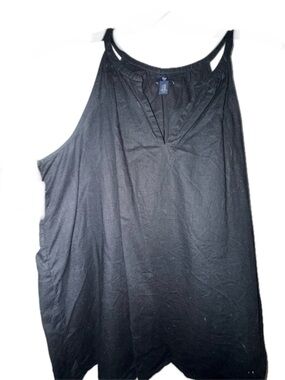 GAP Black V-Neck Sleeveless Top